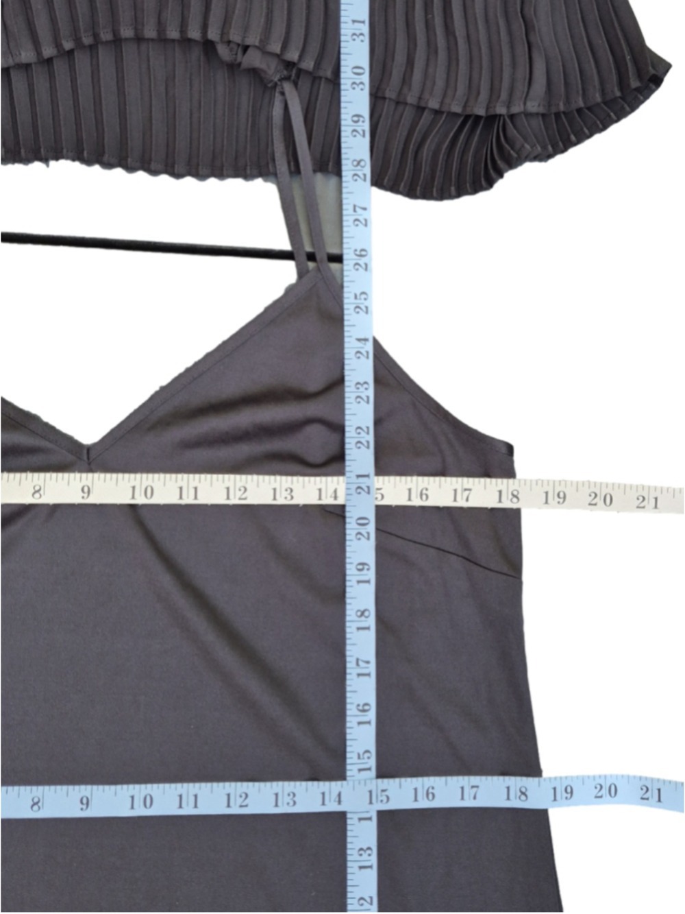 Women's Banana Republic Black Pleated Long Sleeve Dress Med - Picture 9 of 9